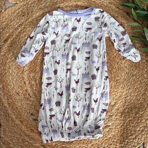 Kickee Pants farm NB Sleep sack.